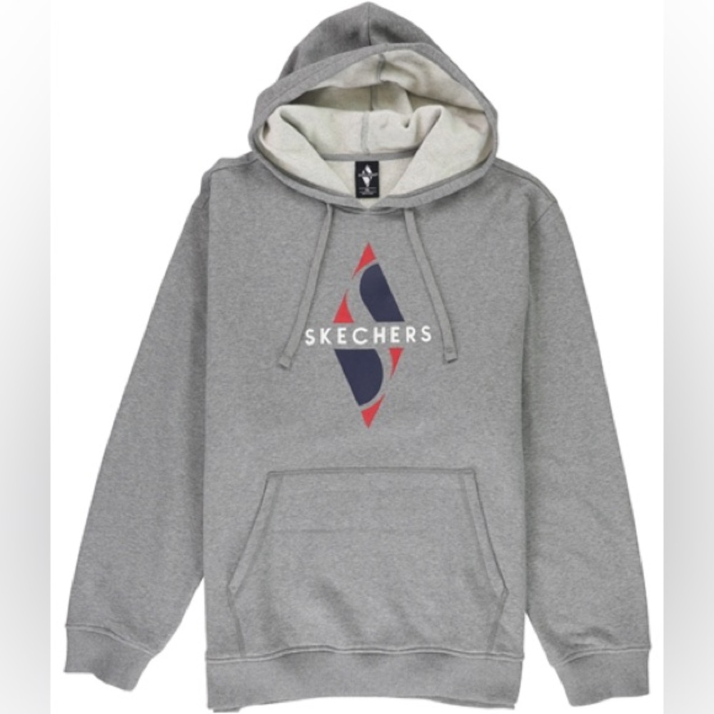 Men’s skechers grey gray hoodie medium